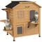 Show in main carousel: PawHut2-story Outdoor Feral Cat House, Natural Wood slide 1 of 9