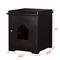 Show in main carousel: Pawland Decorative Cat House & Litter Box Enclosure, Espresso slide 4 of 11