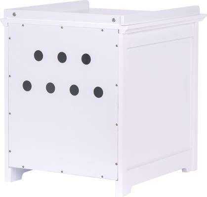 Show full view: Pawland Decorative Cat House & Litter Box Enclosure, White slide 8 of 9