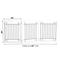 Show in main carousel: Pawland Freestanding Foldable Wire Dog Gate, White, 3 Panel slide 4 of 7
