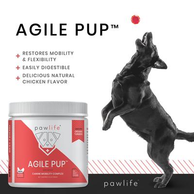 Show full view: Pawlife Agile Pup Canine Mobility Complex Chicken Flavor Soft Chews Dog Supplement, 120 count slide 6 of 7