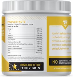 Pawlife Omega Pup Advanced Skin & Coat Support Salmon Flavor Soft Chews Dog Supplement, 120 count slide 2 of 3