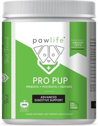 Pawlife Pumpkin Flavor Pro Pup Probiotics, Prebiotics & Enzymes Soft Chews Dog Supplement, 240 count