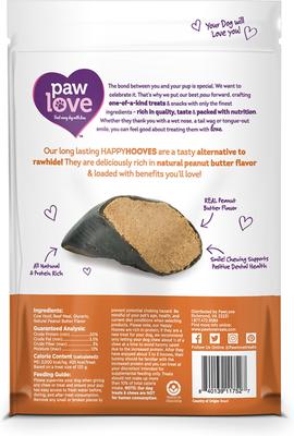Show full view: PawLove 1.5-in Peanut Butter Happy Hooves Dog Treat, 4 count slide 3 of 7