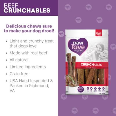 Show full view: PawLove 5-in Beef Crunchables Dog Treat, 6 count slide 6 of 8