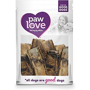 PawLove 5-in Beef Rib Bones Dog treat, 8 count