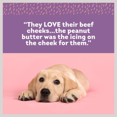 Show full view: PawLove 5-in Peanut Butter Beef Collagen Cheeks Dog Treat slide 5 of 7