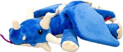 Pawlymorph Pet Toys Sparkbolt The Blue Dragon Squeaky Plush Dog Toy, Blue