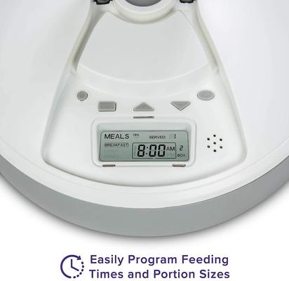 Show full view: Pawple Automatic 6 Meal Dog & Cat Feeder slide 2 of 7