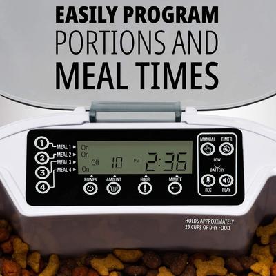 Show full view: Pawple Automatic Dog & Cat Feeder, 20-cup slide 3 of 8