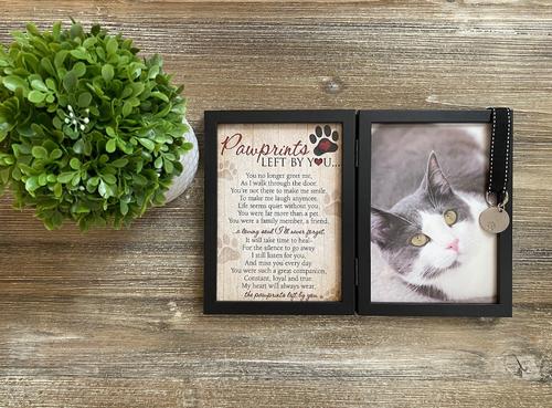 Show full view: Pawprints Left by You Cat Picture Frame, 5 x 7 slide 6 of 11