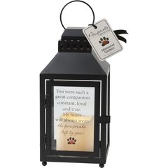 Pawprints Left by You Pet Memorial Lantern