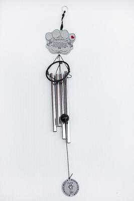 Show full view: Pawprints Left by You Pet Memorial Windchime, 18-inch slide 4 of 9