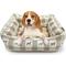 Show in main carousel: Paws & Decor All Over Plaid Printed Cuddler Bolster Dog & Cat Bed, Taupe, Medium slide 1 of 10
