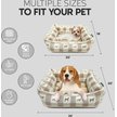 Show in main carousel: Paws & Decor All Over Plaid Printed Cuddler Bolster Dog & Cat Bed, Taupe, Medium slide 3 of 9