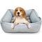 Show in main carousel: Paws & Decor Celestial Printed Cuddler Bolster Dog & Cat Bed, Gray, Small slide 1 of 9