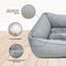 Show in main carousel: Paws & Decor Celestial Printed Cuddler Bolster Dog & Cat Bed, Gray, Small slide 4 of 9