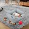 Show in main carousel: Paws & Decor Celestial Printed Cuddler Bolster Dog & Cat Bed, Gray, Small slide 7 of 9