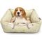Show in main carousel: Paws & Decor Celestial Printed Cuddler Bolster Dog & Cat Bed, Tan, Medium slide 1 of 8