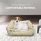 Show in main carousel: Paws & Decor Celestial Printed Cuddler Bolster Dog & Cat Bed, Tan, Small slide 5 of 9
