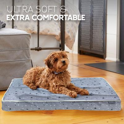 Show full view: Paws & Decor Comfort Orthopedic Pillow Dog & Cat Bed with Removable Cover, Gray, Medium slide 7 of 8