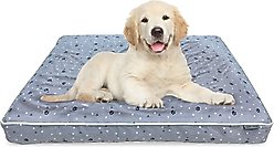 Paws & Decor Comfort Orthopedic Pillow Dog & Cat Bed with Removable Cover, Gray, Small