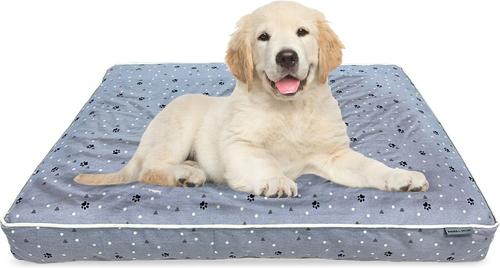 Show full view: Paws & Decor Comfort Orthopedic Pillow Dog & Cat Bed with Removable Cover, Gray, Small slide 1 of 8