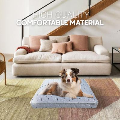 Show full view: Paws & Decor Comfort Orthopedic Pillow Dog & Cat Bed with Removable Cover, Gray, Small slide 5 of 8