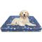 Show in main carousel: Paws & Decor Dogs & Bones Printed Orthopedic Pillow Dog & Cat Bed with Removable Cover, Blue, Medium slide 1 of 10