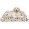 Show in main carousel: Paws & Decor Dogs & Bones Printed Orthopedic Pillow Dog & Cat Bed with Removable Cover, Tan, Medium slide 1 of 8