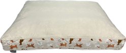 Paws & Decor Dogs & Bones Printed Orthopedic Pillow Dog & Cat Bed with Removable Cover, Tan, Small slide 2 of 8