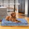 Show in main carousel: Paws & Decor Orthopedic Dog & Cat Bed with Removable Cover, Blue, Medium slide 8 of 9