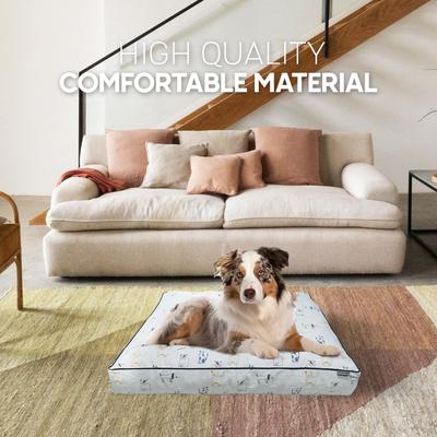 Show full view: Paws & Decor Orthopedic Dog & Cat Bed with Removable Cover, Gray, Medium slide 5 of 8