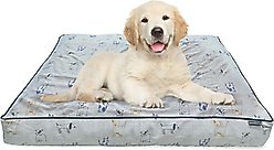 Paws & Decor Orthopedic Dog & Cat Bed with Removable Cover, Gray, Small