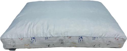 Show full view: Paws & Decor Orthopedic Dog & Cat Bed with Removable Cover, Gray, Small slide 2 of 8