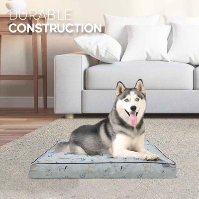 Show full view: Paws & Decor Orthopedic Dog & Cat Bed with Removable Cover, Gray, Small slide 6 of 8