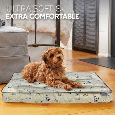 Show full view: Paws & Decor Orthopedic Dog & Cat Bed with Removable Cover, Tan, Medium slide 7 of 8
