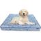 Show in main carousel: Paws & Decor Orthopedic Pillow Dog & Cat Bed with Removable Cover, Blue, Small slide 1 of 8