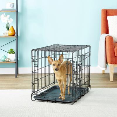 Show full view: Paws & Pals Oxgord Double Door Collapsible Wire Dog Crate, 24 inch slide 1 of 12