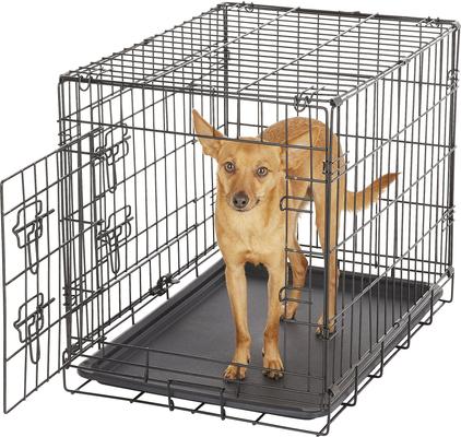 Show full view: Paws & Pals Oxgord Double Door Collapsible Wire Dog Crate, 24 inch slide 4 of 12