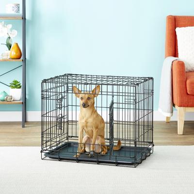 Show full view: Paws & Pals Oxgord Double Door Collapsible Wire Dog Crate, 24 inch slide 5 of 12