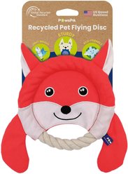 PawsPik 2-in-1 Red Fierce Fox Flying Disc & Tug Dog Toy
