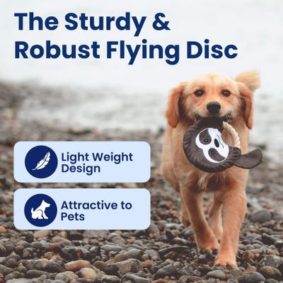 Show full view: PawsPik 2-in-1 Red Fierce Fox Flying Disc & Tug Dog Toy slide 8 of 10