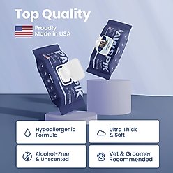 PawsPik All Natural Ingredients Ultra Thick Hypoallergenic & Alcohol-Free Unscented Body Ears Face Butt & Paws Premium Dog & Cat Wipes, Large, 100 count slide 2 of 7