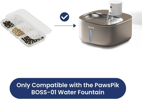 PawsPik CeramicDog & Cat Water Fountain Replacement Filters, 8 count