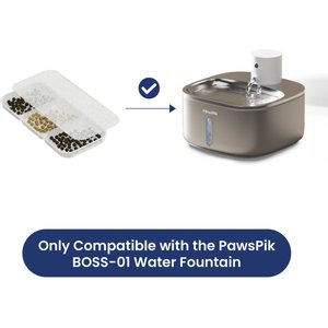 PawsPik BOSS-01 Dog & Cat Water Fountain Replacement Filters, 8 count