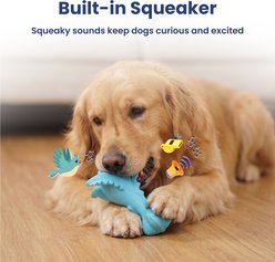 PawsPik Dragon Natural Rubber Dog Chew Toy, Blue slide 2 of 9