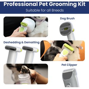 PawsPik GroomingPro Rx Professional 7-in-1 Dog & Cat Vacuum & Grooming Kit