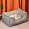 Show in main carousel: PawsPik Indoor Electric Heated Cat & Small Dog Bed, Fleece Lined, Ash Gray, Small slide 1 of 10