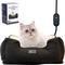 Show in main carousel: PawsPik Indoor Electric Heated Cat & Small Dog Bed, Sherpa Lined, Charcoal & Ivory, Small slide 1 of 11